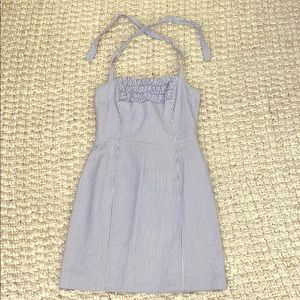 Lilly Pulitzer Blue and White Seersucker Dress